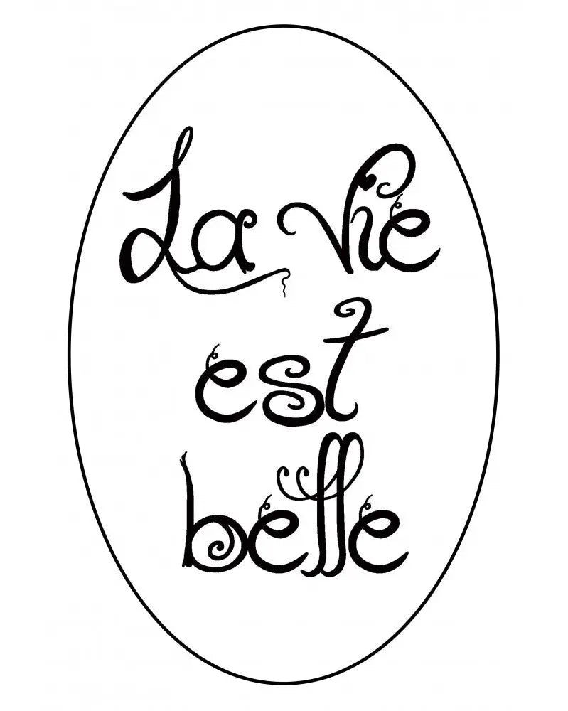 Reliefeinlage 1St La vie est belle - Kidis Art