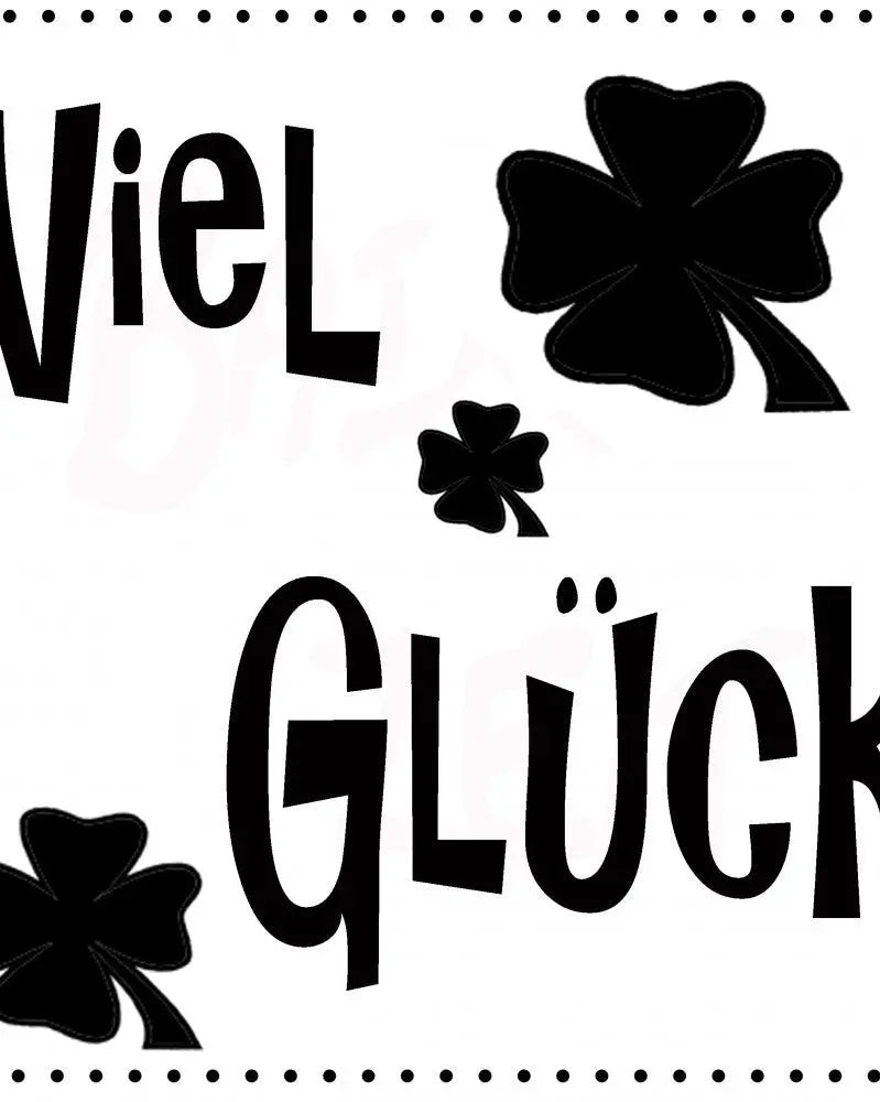 Reliefeinlage 2St Viel Glück - Kidis Art