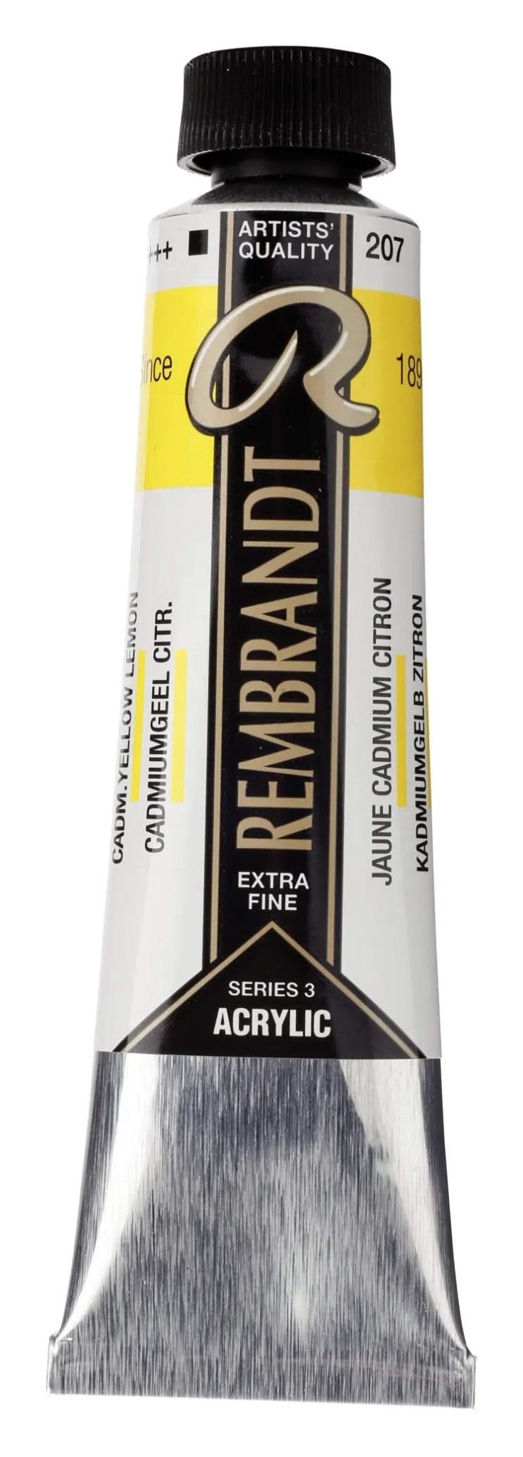 Rembrandt Acrylfarbe Tube 40 ml Kadmiumgelb Zitrone 207 - Kidis Art