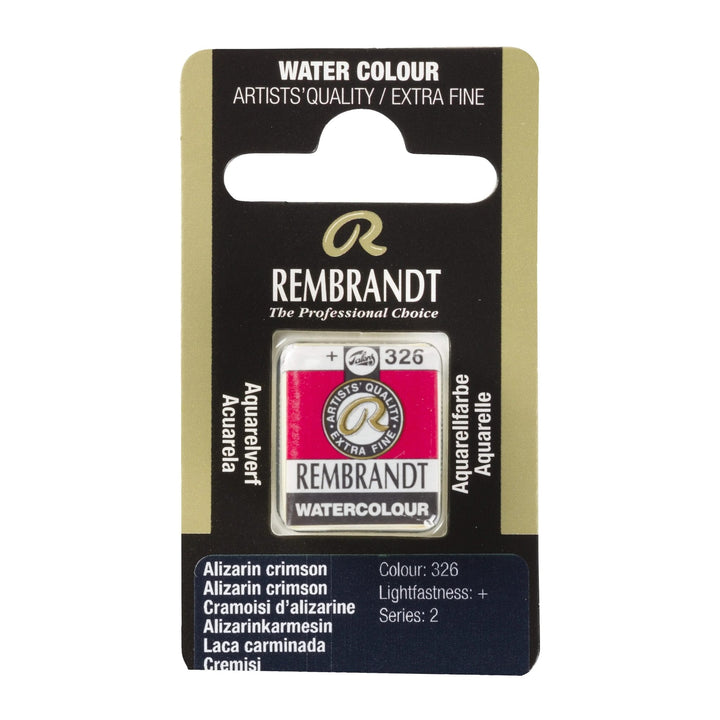 Rembrandt Aquarellfarbe Näpfchen Alizarinkarmesin 326 - Kidis Art