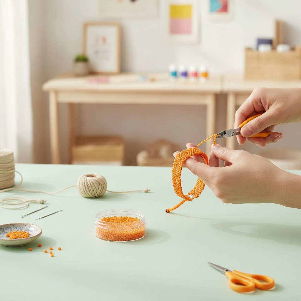 Rocailles 2,0mm opak orange - Kidis Art