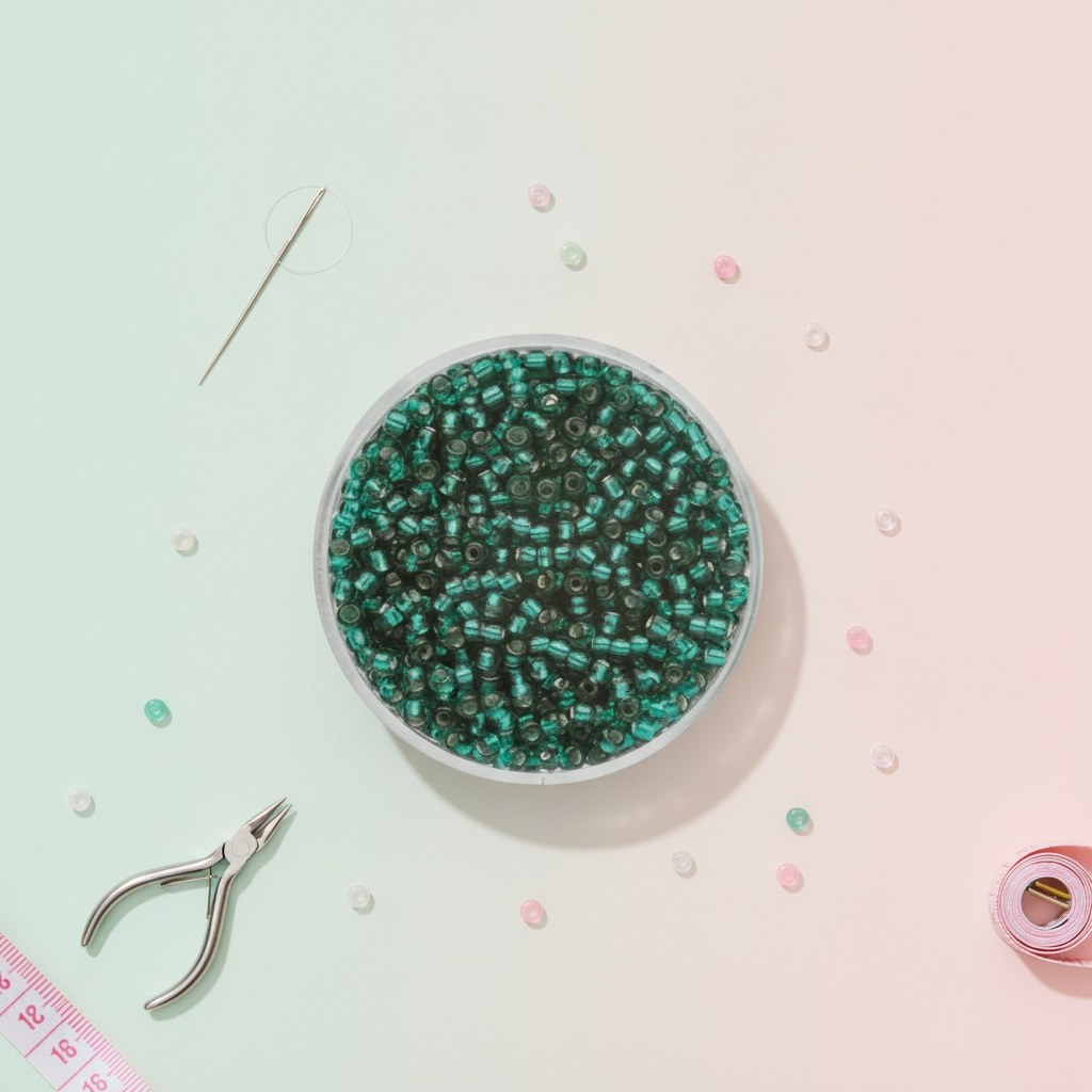 Rocailles 2,6mm Silbereinzug - Kidis Art