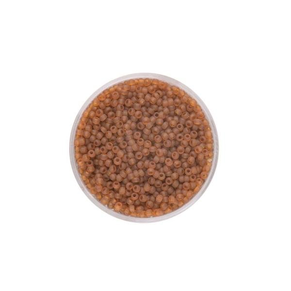 Rocailles 2,0mm matt hellbraun 17g - Kidis Art