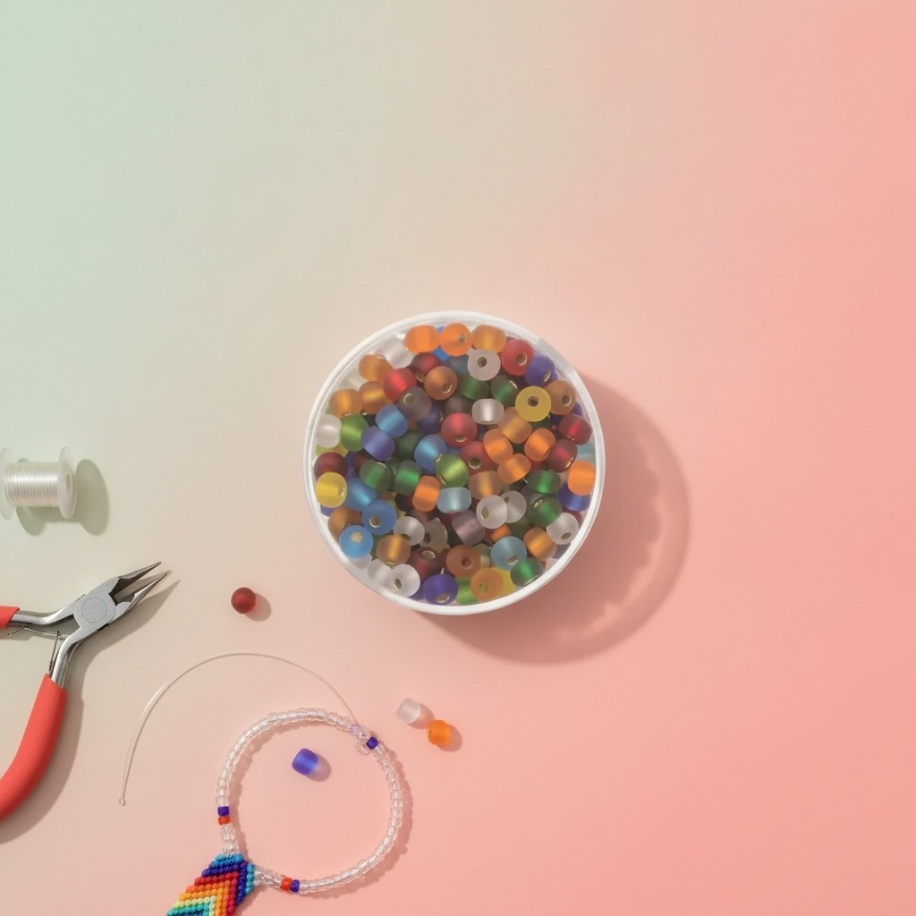 Rocailles 4,5mm 17g mix matt - Kidis Art