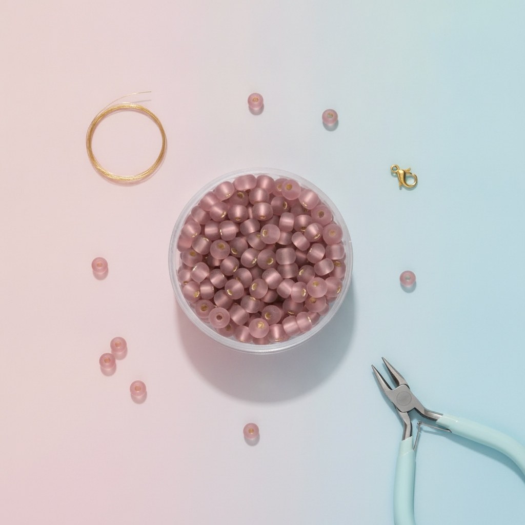 Rocailles 4,5mm Silbereinzug - Kidis Art