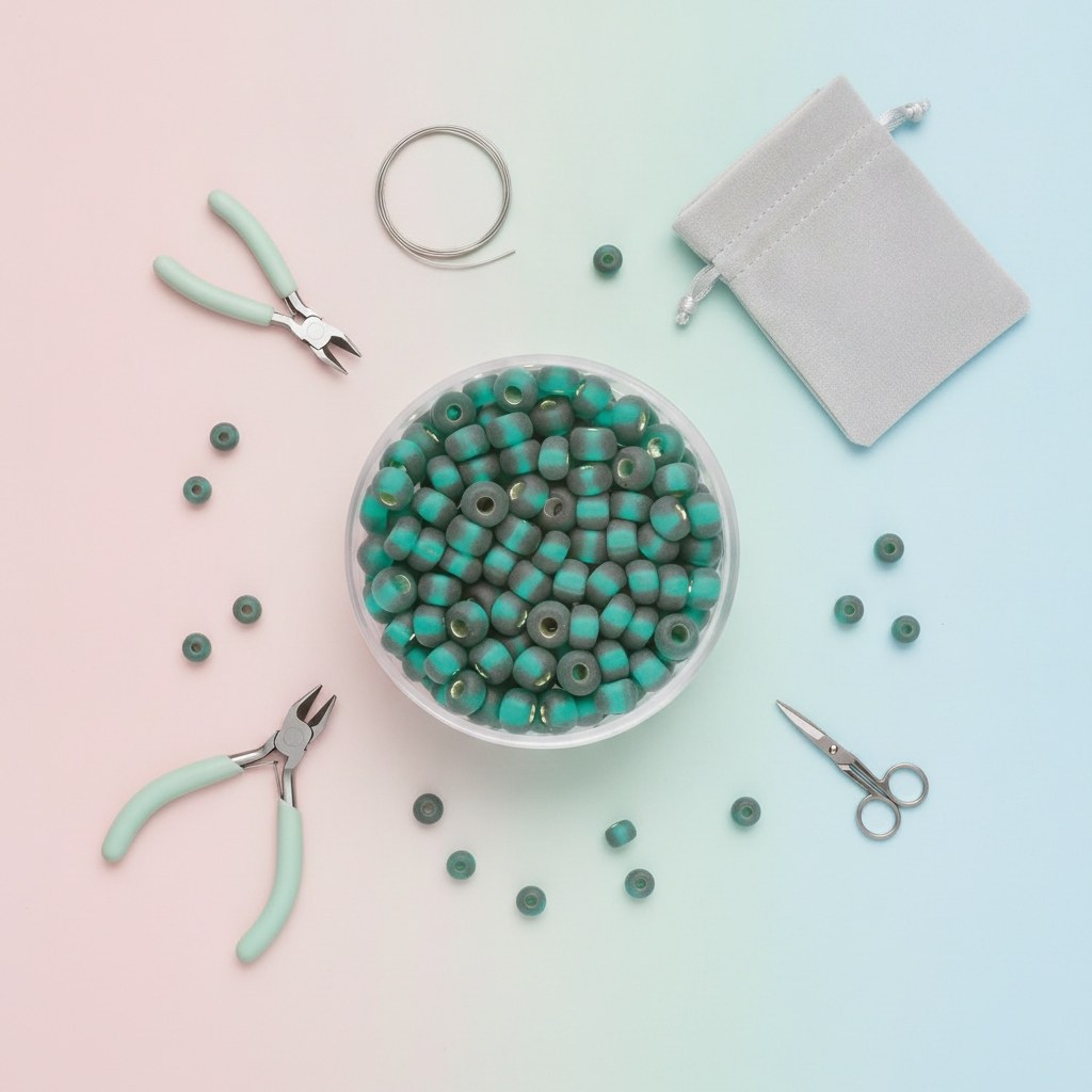 Rocailles 4,5mm Silbereinzug - Kidis Art