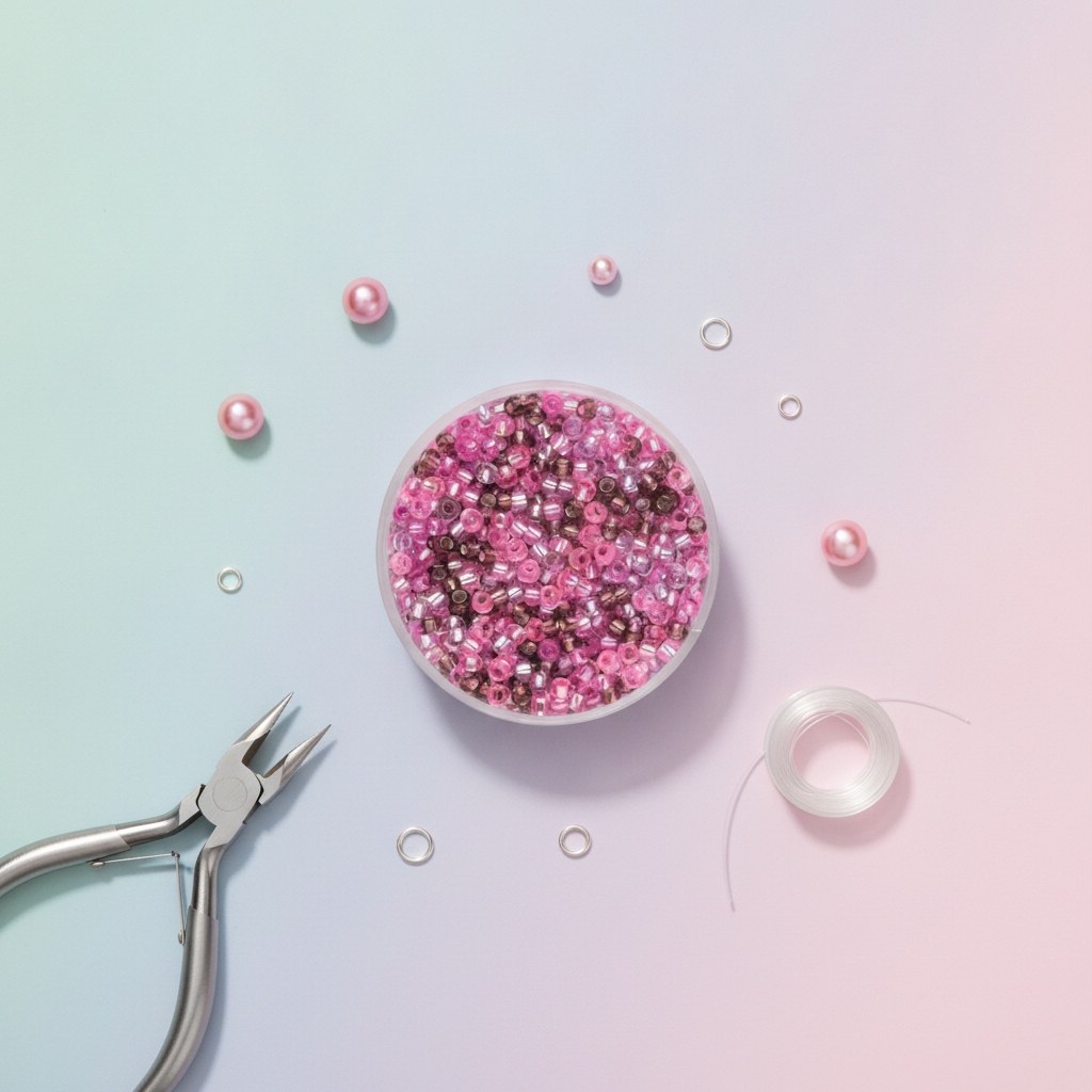 Rocailles Mix 2,6mm Silbereinz - Kidis Art