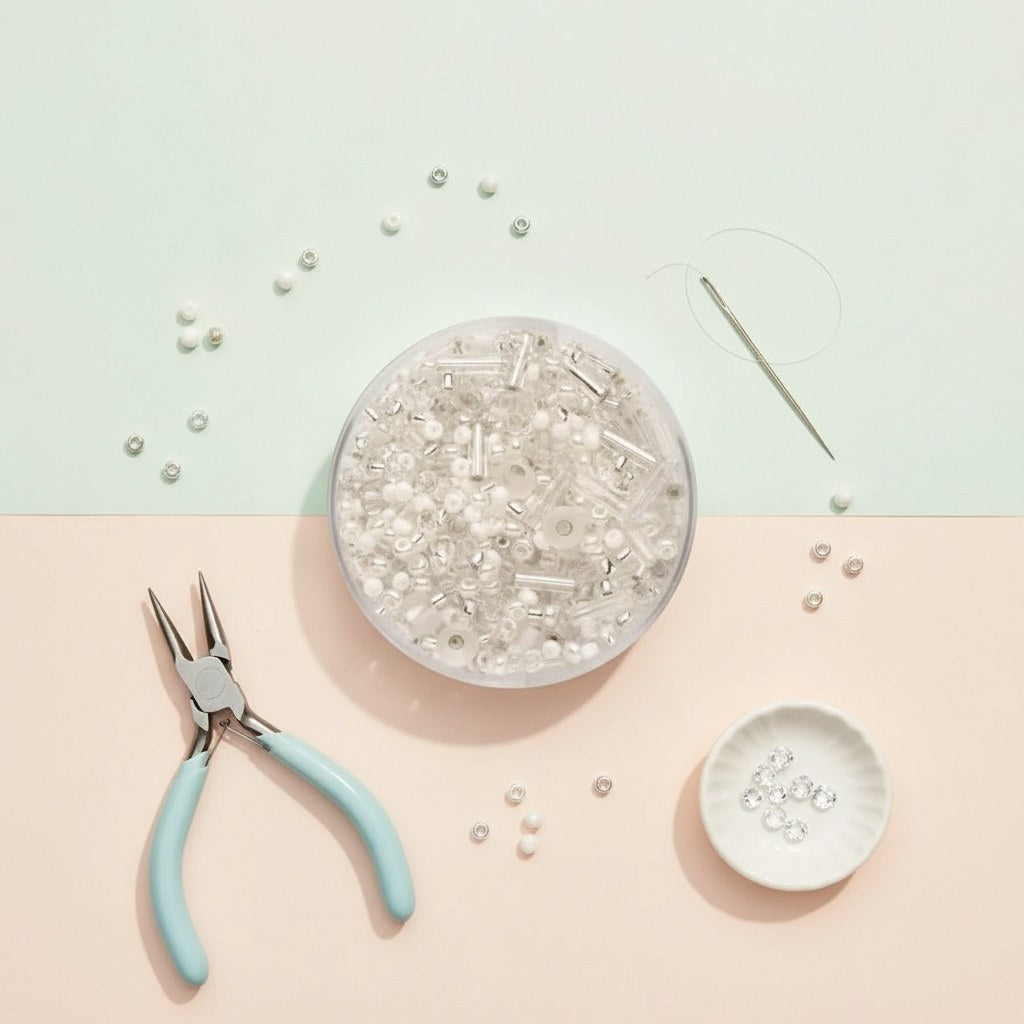 Rocailles Mix weiss - Kidis Art