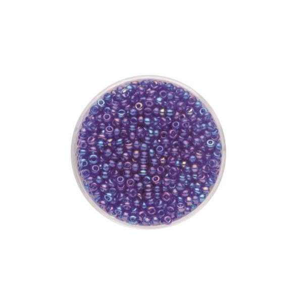 Rocailles Rainbow dunkelblau 2,6mm 17gr - Kidis Art