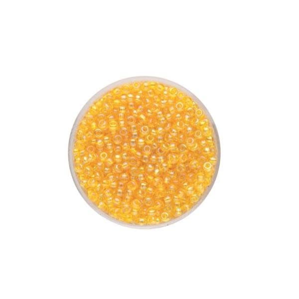 Rocailles Rainbow gelb 2,6mm 17gr - Kidis Art