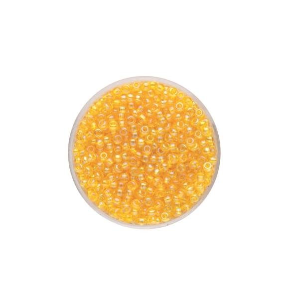 Rocailles Rainbow gelb 2,6mm 17gr - Kidis Art