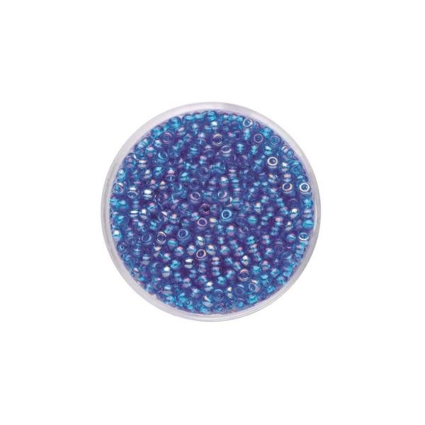 Rocailles Rainbow hellblau 2,6mm 17gr - Kidis Art