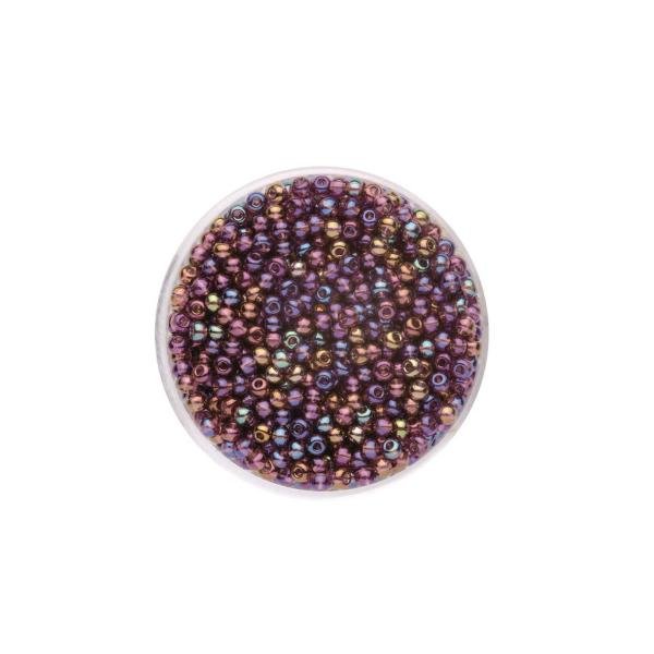Rocailles Rainbow lila 2,6mm 17gr - Kidis Art