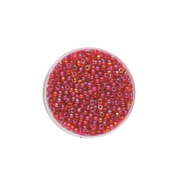 Rocailles Rainbow rot 2,6mm 17gr - Kidis Art