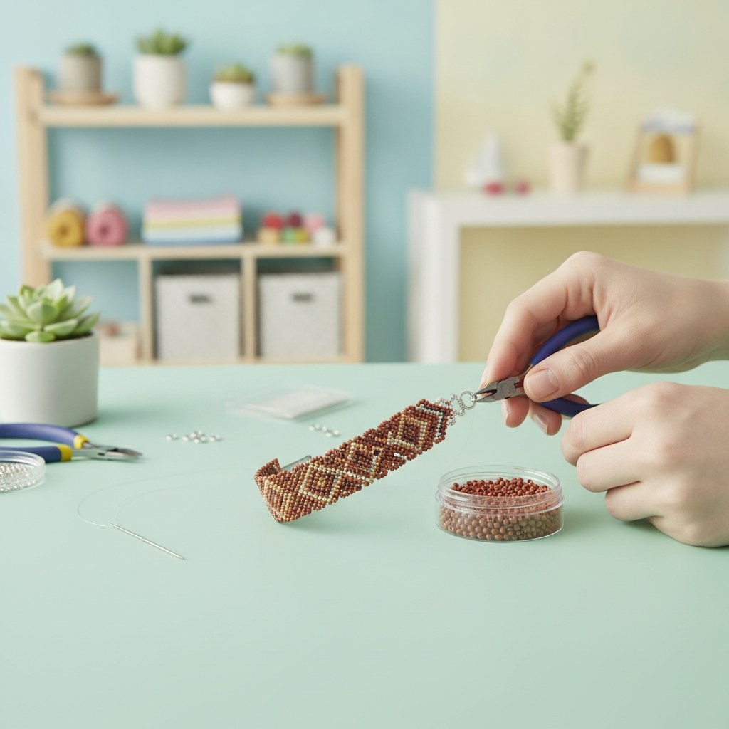 Rocailles satt dunkelbraun - Kidis Art