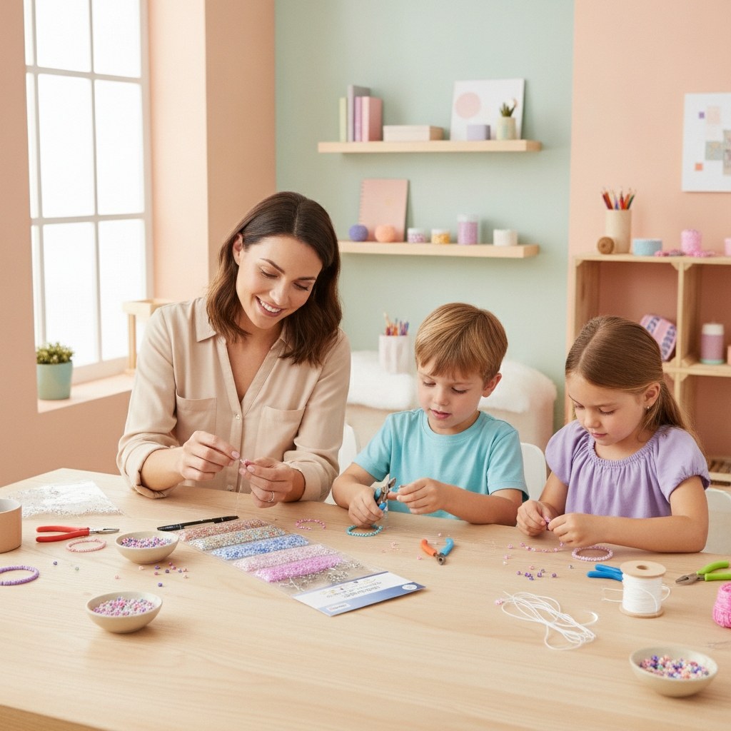 Rocailles-Set 2,6m, mit Kordel - Kidis Art