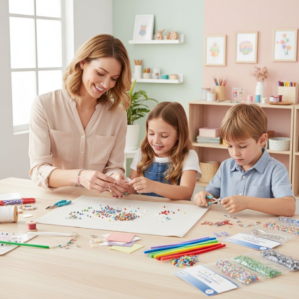Rocailles-Set 4,5m, mit Kordel - Kidis Art
