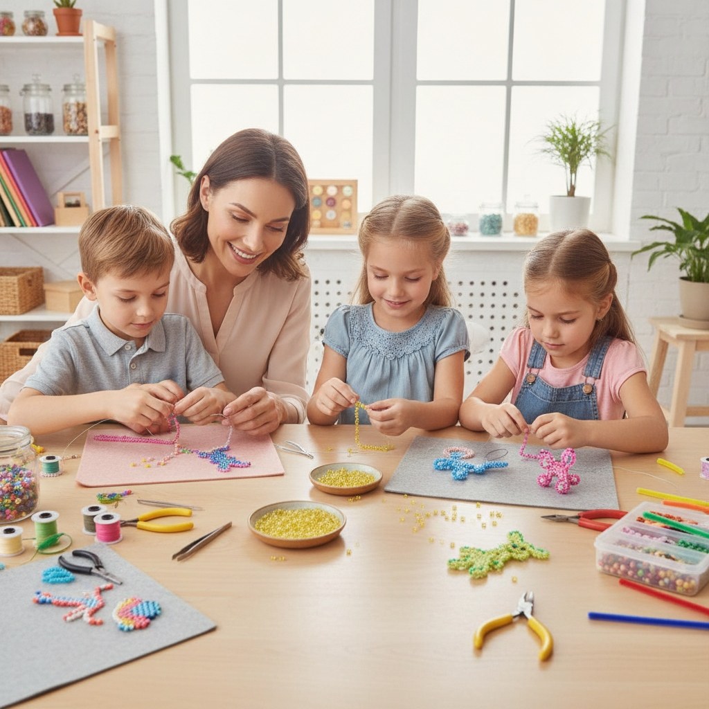 Rocailles Silbereinzug gelb - Kidis Art