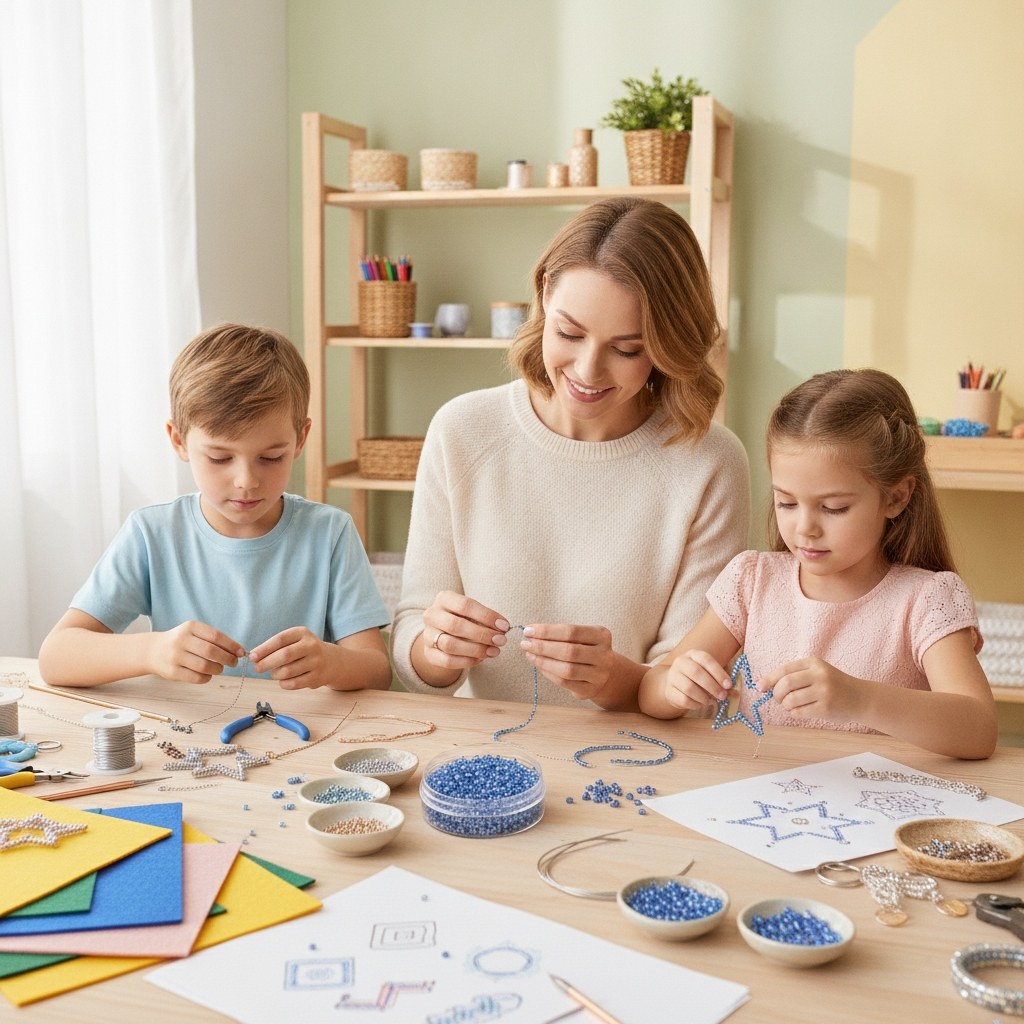 Rocailles Silbereinzug saphir - Kidis Art