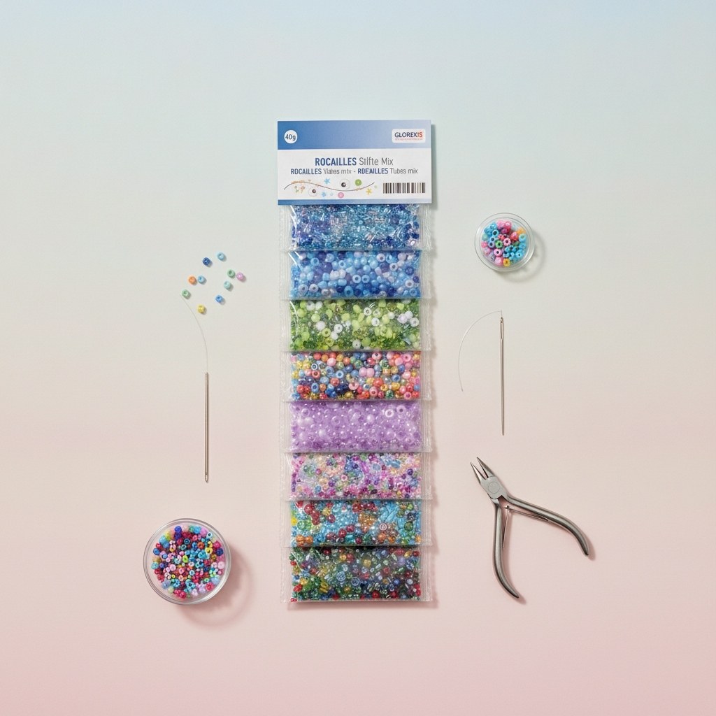 Rocailles/Stifte Mix, Bunt - Kidis Art