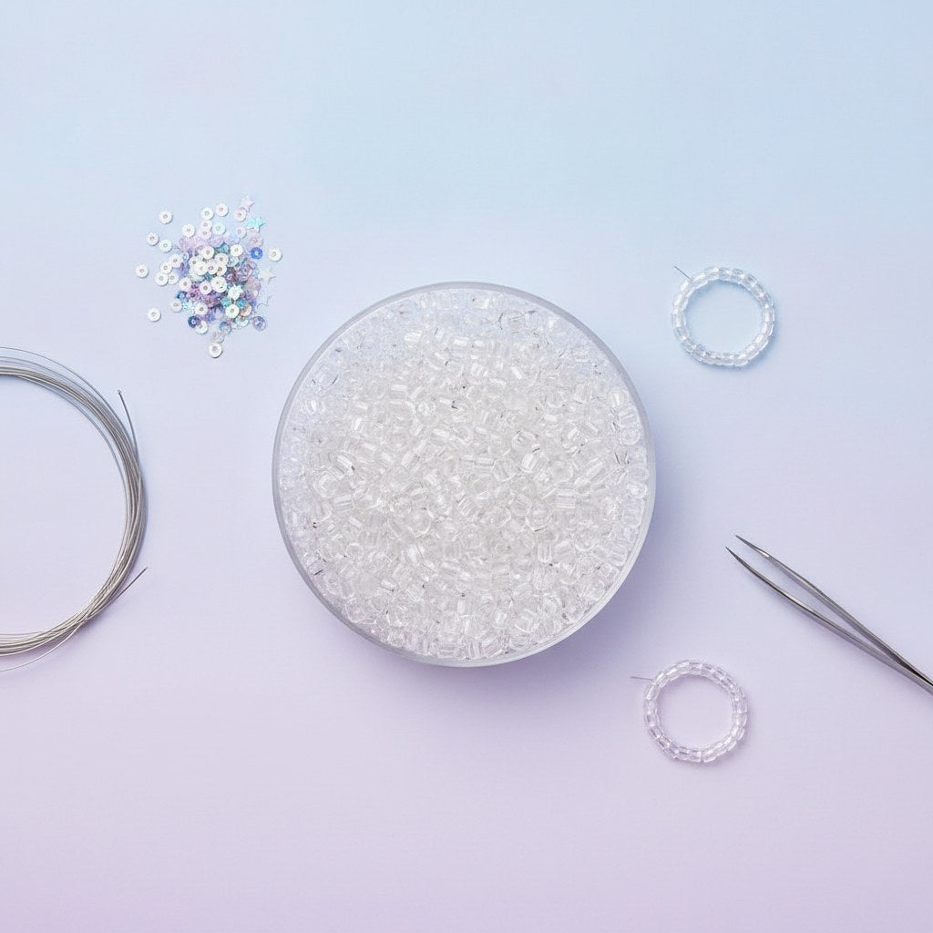 Rocailles transp. cristal - Kidis Art