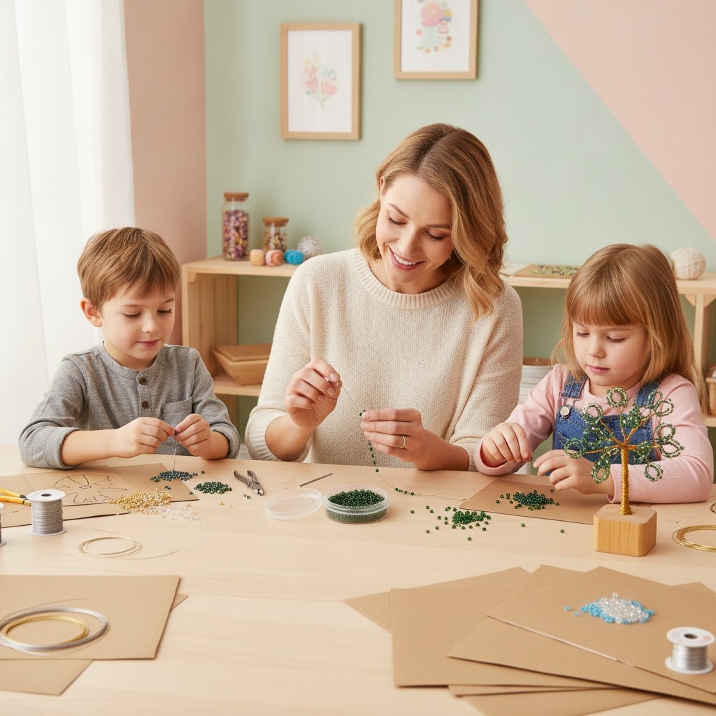 Rocailles transp. dunkelgrün - Kidis Art