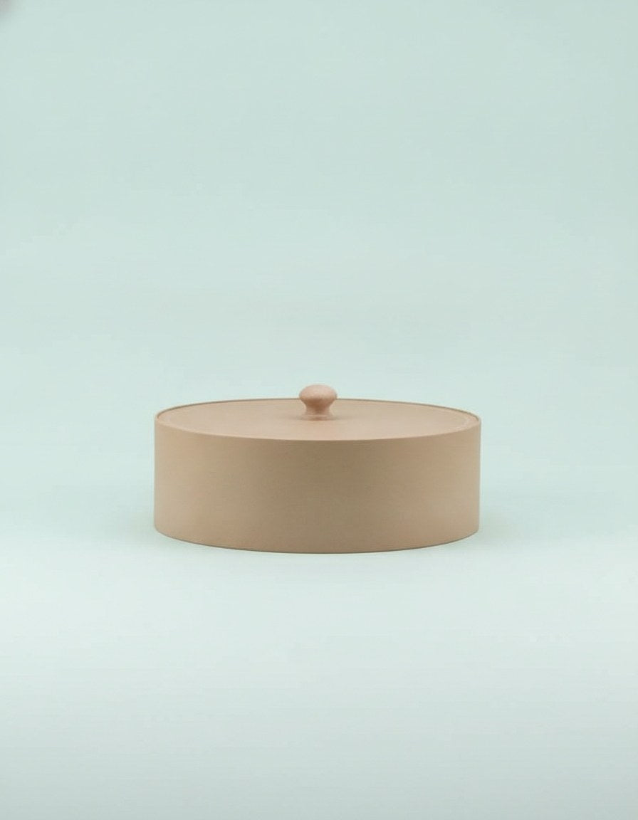 Rundbox aus Pappe, mit Deckel 13,5x10cm - Kidis Art