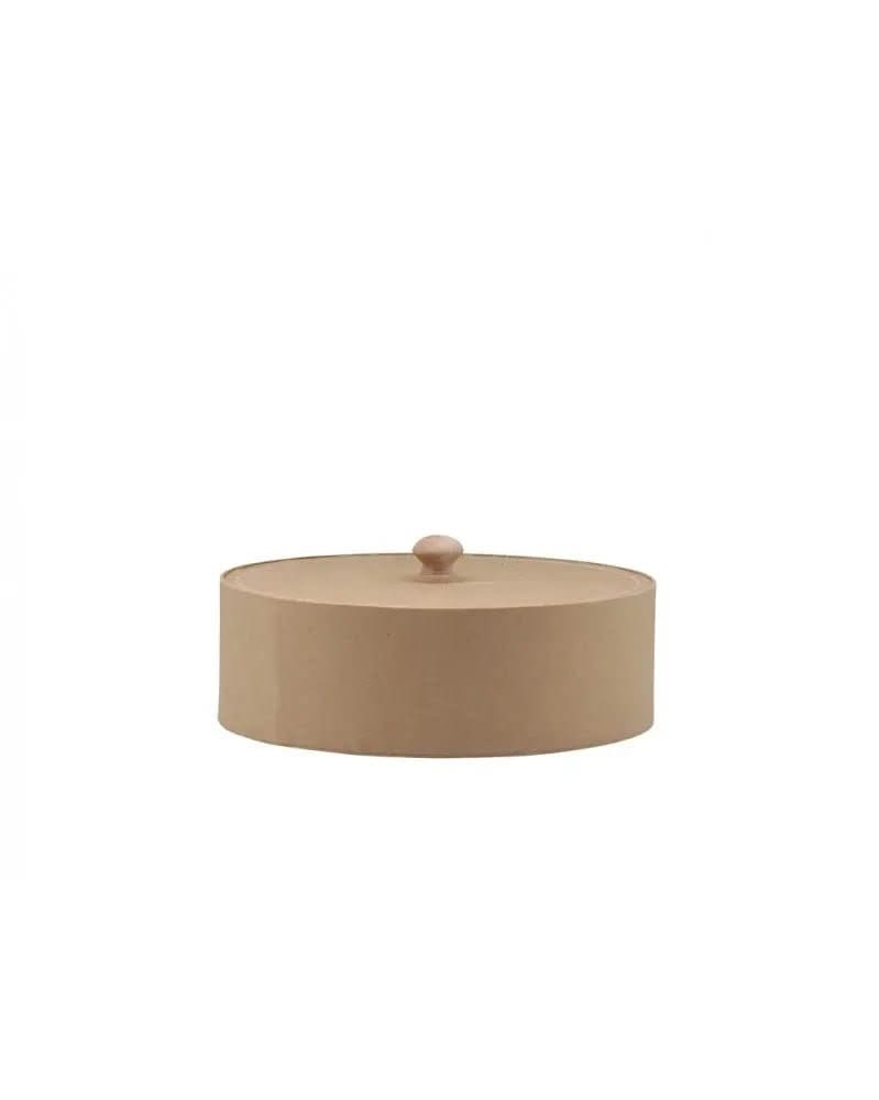 Rundbox aus Pappe, mit Deckel 20x6,5cm - Kidis Art