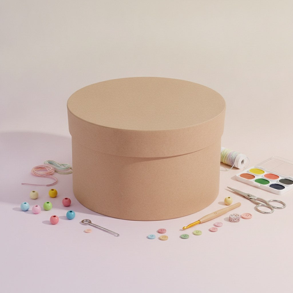 Rundbox Pappe D 160 / H 85mm FSC - Kidis Art