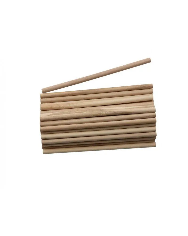 Rundstäbe 6x135 mm 30St natur - Kidis Art