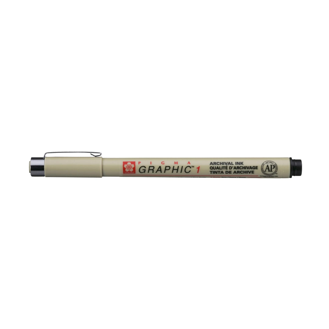 Sakura Pigma Graphic 1 - 1.0 mm - Schwarz - Kidis Art