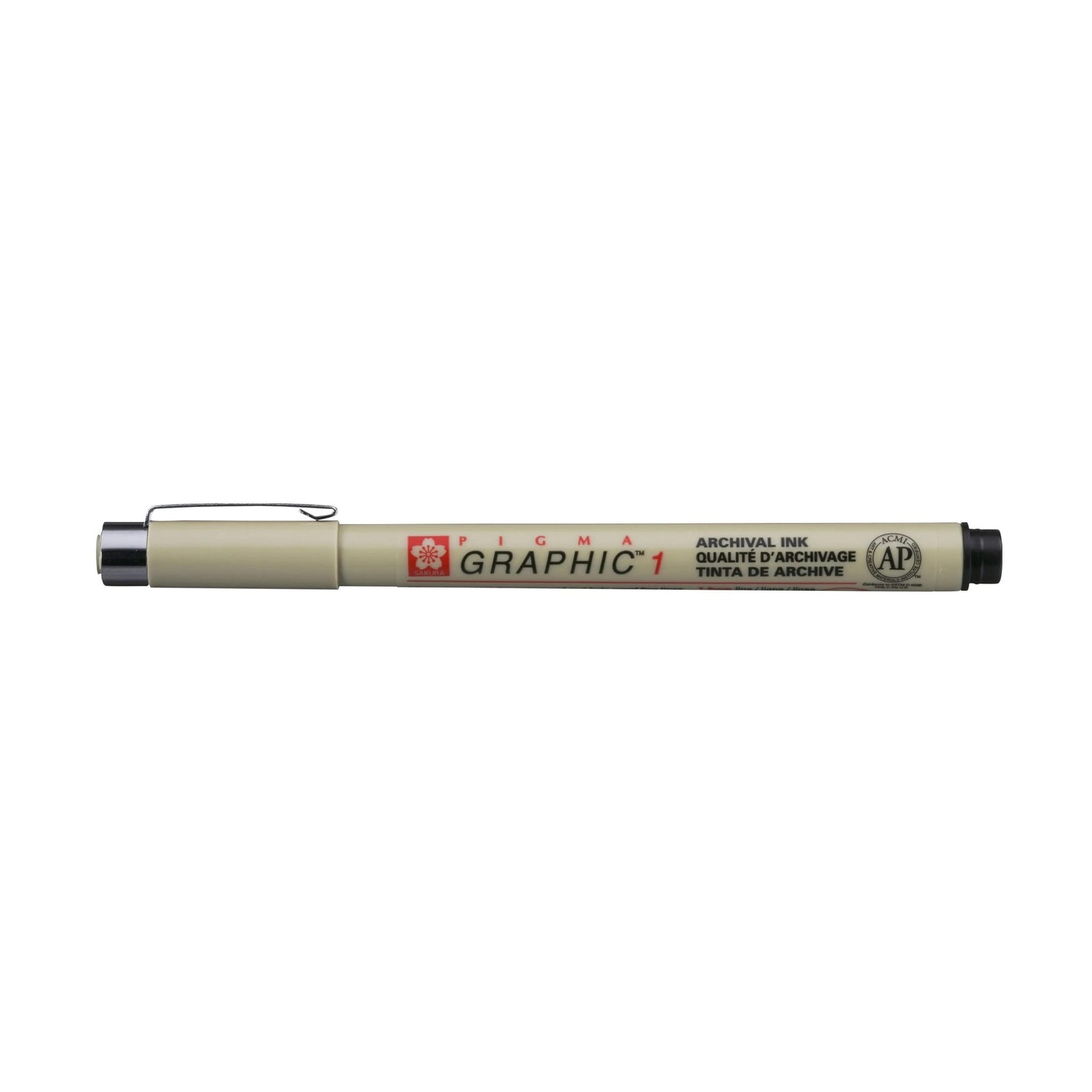 Sakura Pigma Graphic 1 - 1.0 mm - Schwarz - Kidis Art