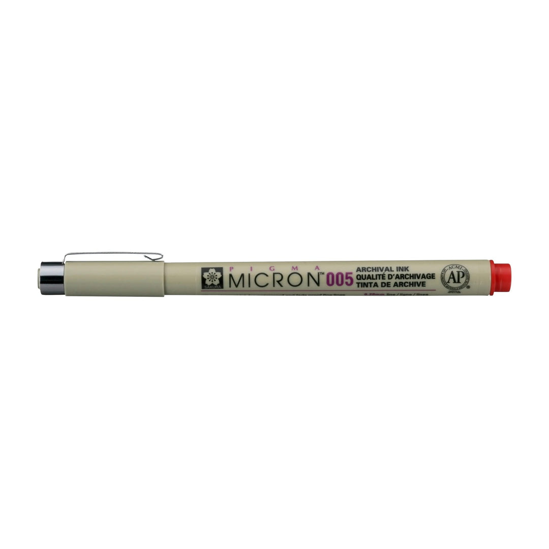 Sakura Pigma Micron 005 - 0.20 mm - Rot - Kidis Art
