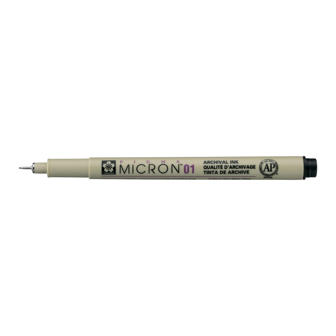 Sakura Pigma Micron 01 - 0.25 mm - Schwarz - Kidis Art