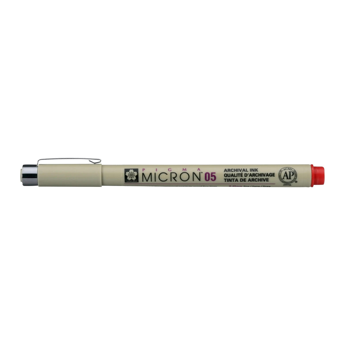 Sakura Pigma Micron 05 - 0.45 mm - Rot - Kidis Art