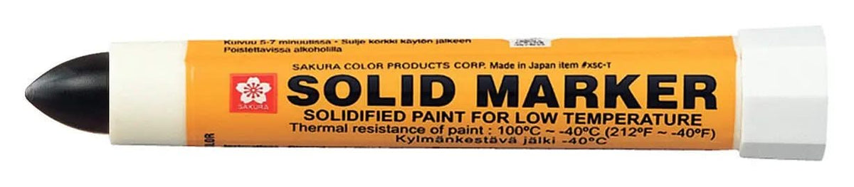 Sakura Solid Marker niedrige Temperatur Schwarz 12er Pack - Kidis Art
