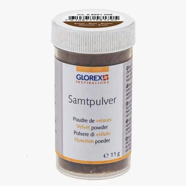 Samtpulver ca. 11g braun - Kidis Art