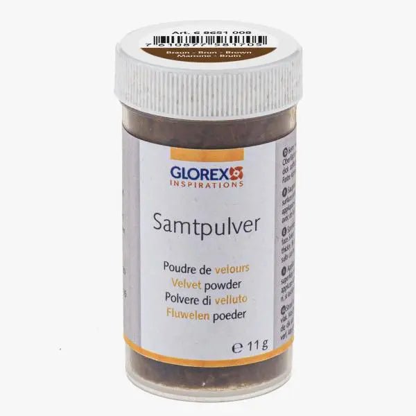 Samtpulver ca. 11g braun - Kidis Art