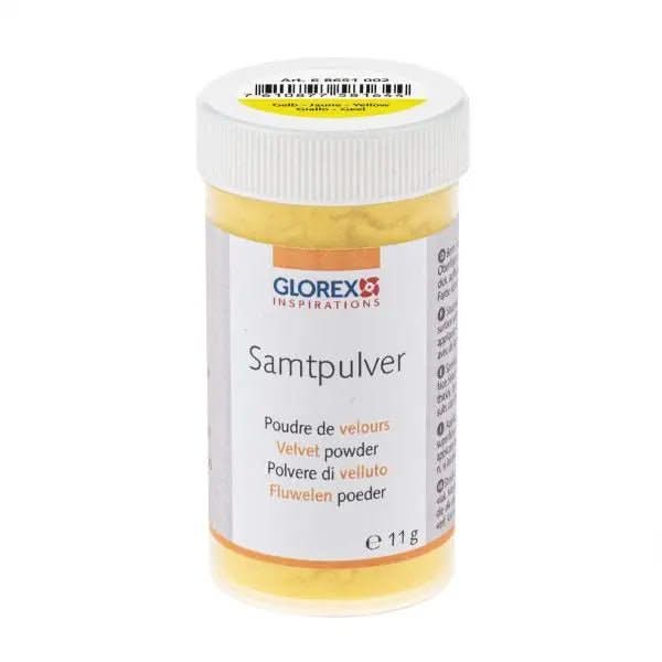 Samtpulver ca. 11g gelb - Kidis Art