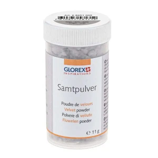 Samtpulver ca. 11g grau - Kidis Art