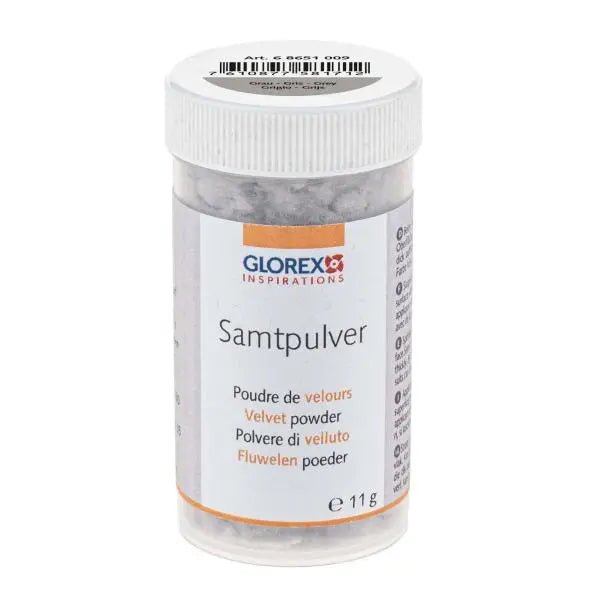 Samtpulver ca. 11g grau - Kidis Art