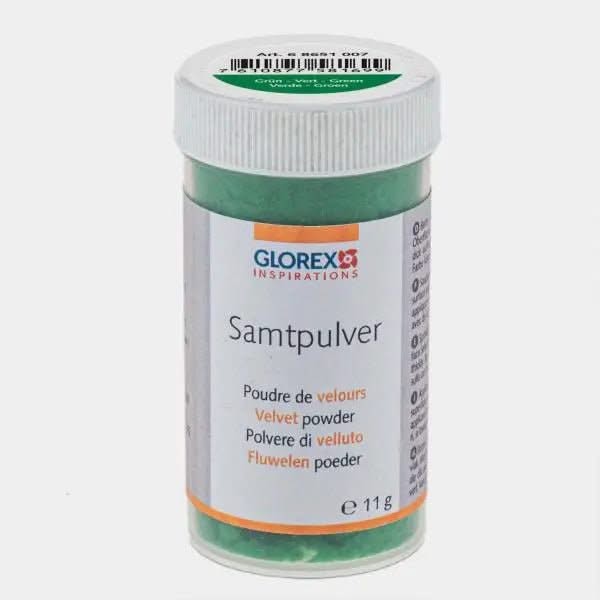 Samtpulver ca. 11g grün - Kidis Art