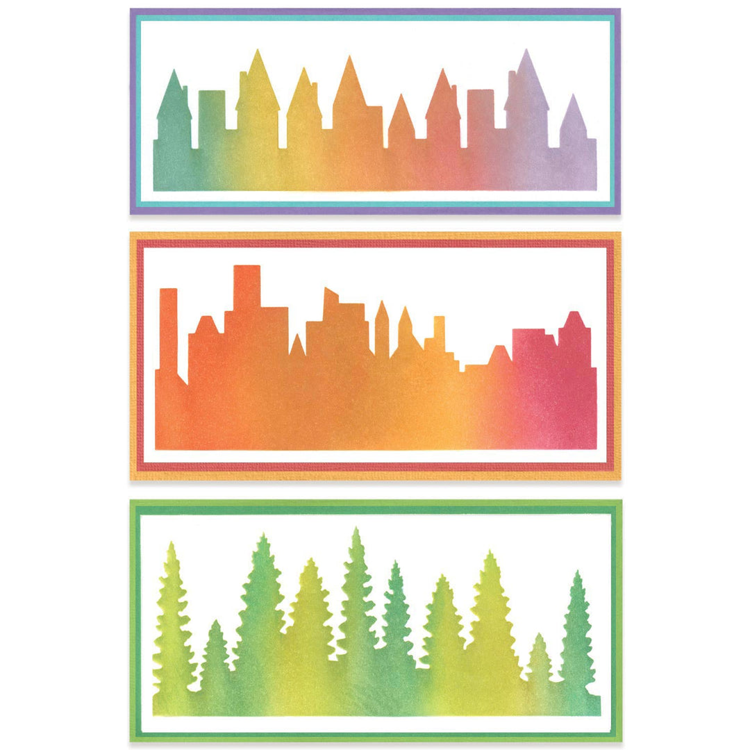 Schablone A5 1Stk. - Cosmopolitan, Die Aussicht 2 von Stacey Park - Kidis Art