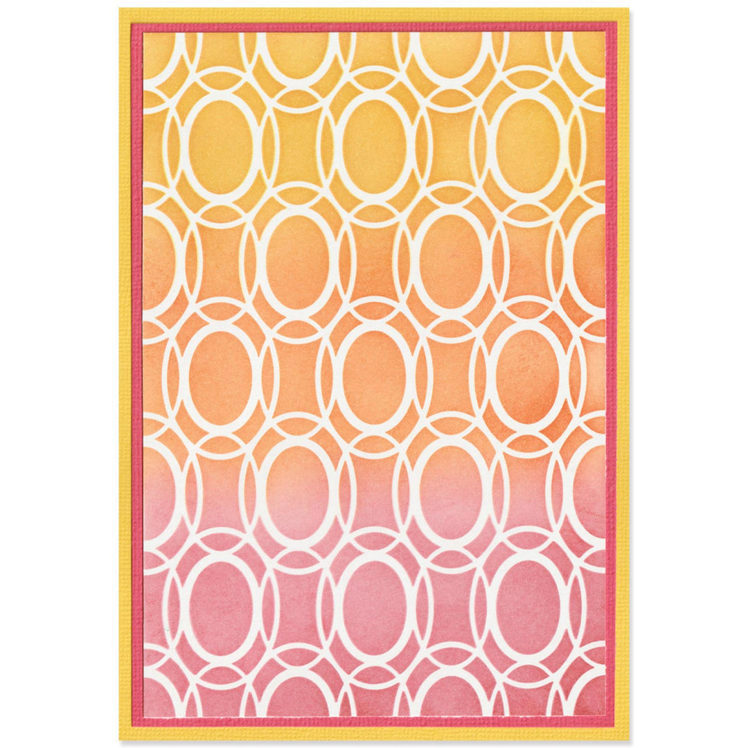 Schablone A6 1Stk. - Cosmopolitan, Goldene Ringe 2 von Stacey Park - Kidis Art