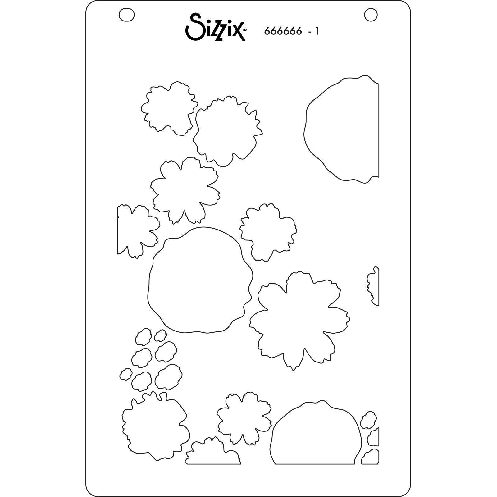 Schablonen 4Stk. - Abstrakte Blumen - Kidis Art