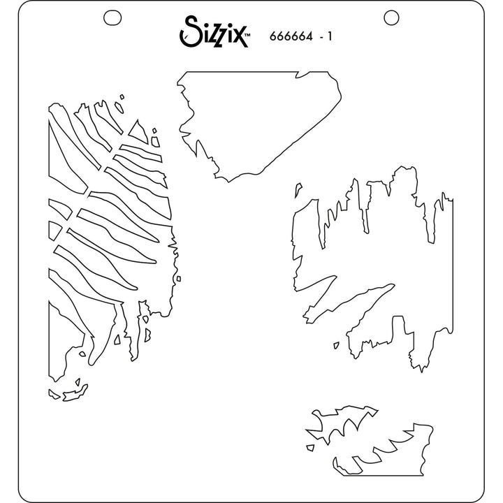 Schablonen 4Stk. - Farn - Kidis Art
