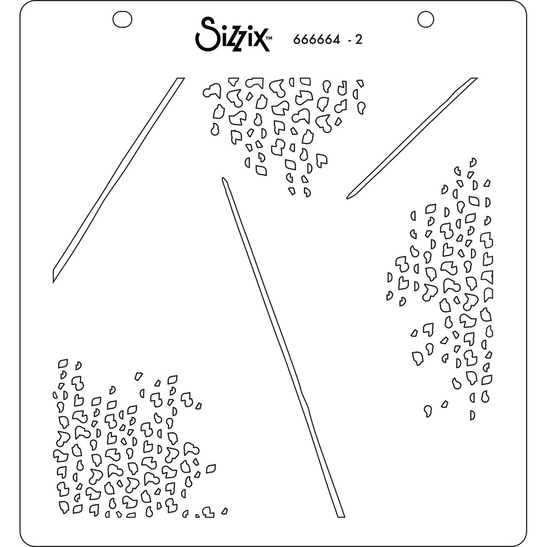 Schablonen 4Stk. - Farn - Kidis Art
