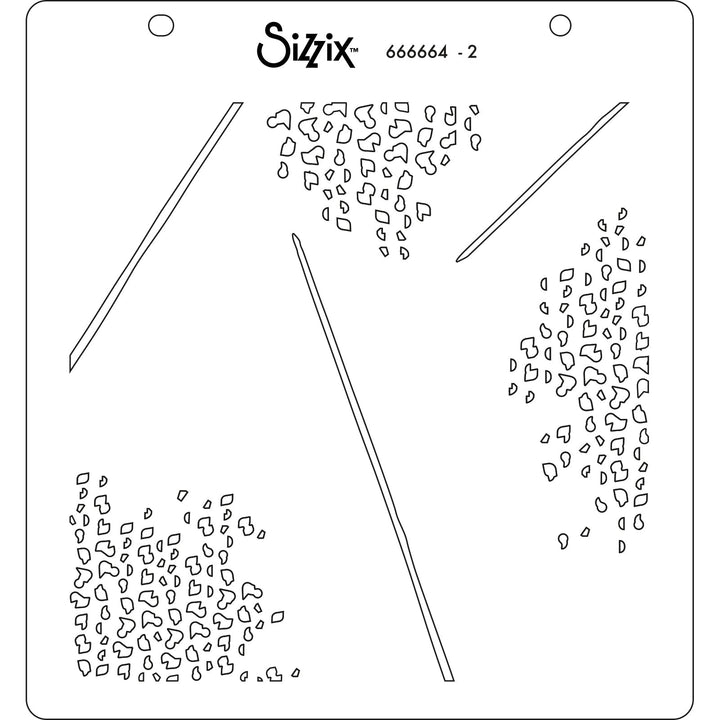 Schablonen 4Stk. - Farn - Kidis Art