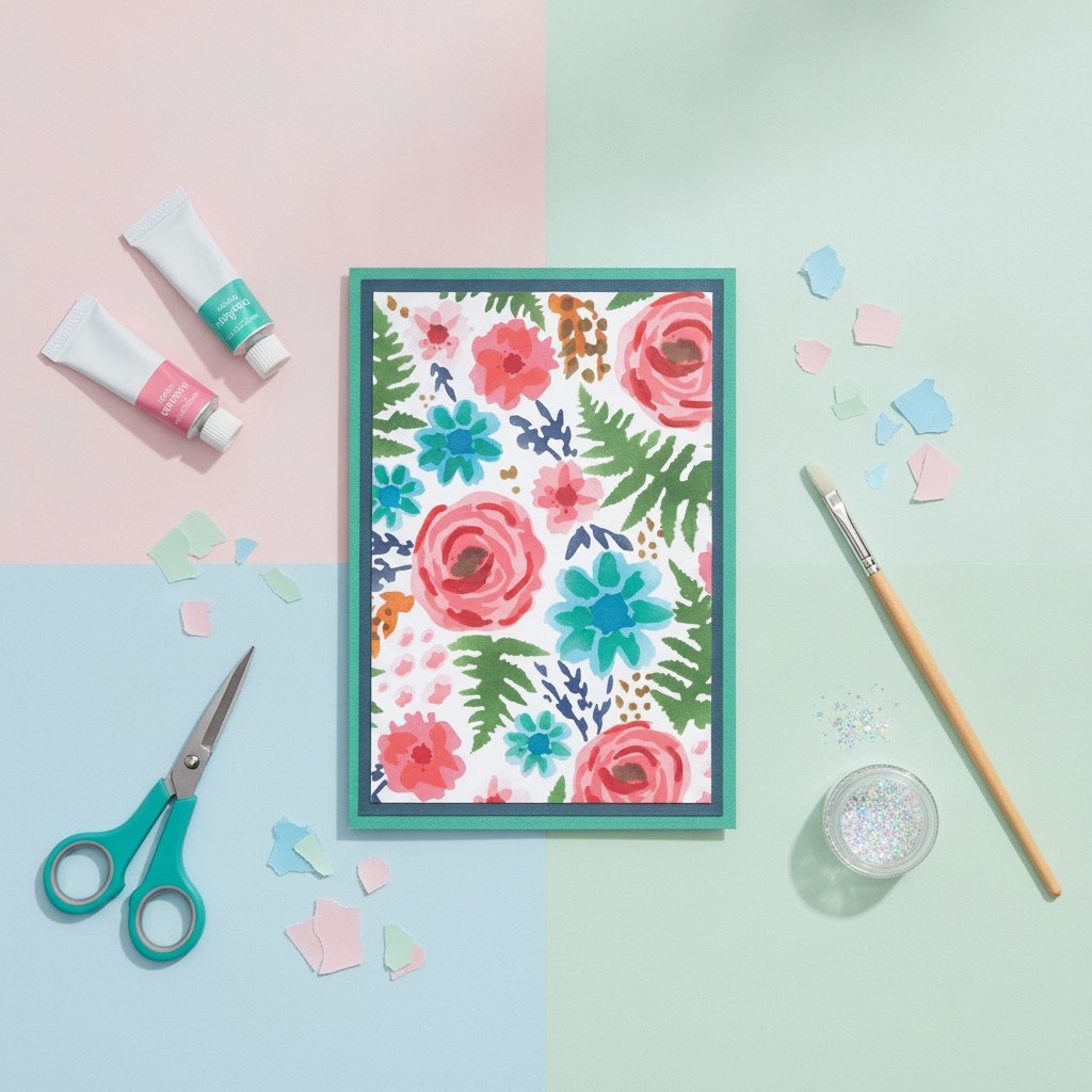Schablonen 4Stk. - Abstrakte Blumen - Kidis Art