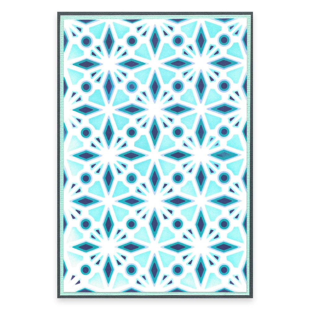 Schablonen A6 - "Geo Kristalle" - Kidis Art
